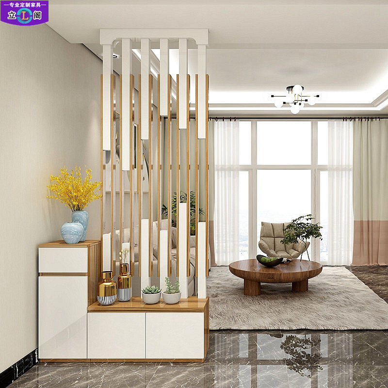 玄关隔断柜 客厅 装饰柜 进门玄关柜鞋柜白色烤漆 门厅装饰屏风柜,淘宝优惠券,粉丝福利购,淘宝优惠卷