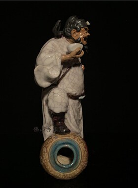 石湾陶瓷钟客摆件创物馗厅玄关人意摆件送礼品