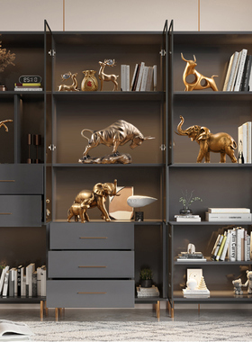 现客厅装饰轻奢高档红酒架电视柜摆件小玄关家居饰品