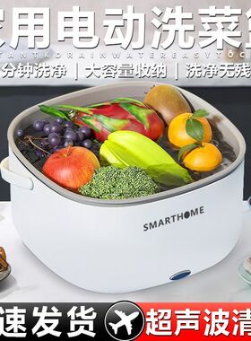 德国洗水果神器震动声波洗菜机家用智能洗菜机全自动大容量洗果蔬