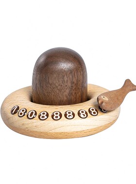 原上城木实可爱嘟载号码牌设计摆件海象嘟车礼物