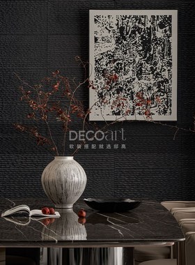 邸高家居样板房新中式玄关装饰摆件软装设计搭配套装单品可选