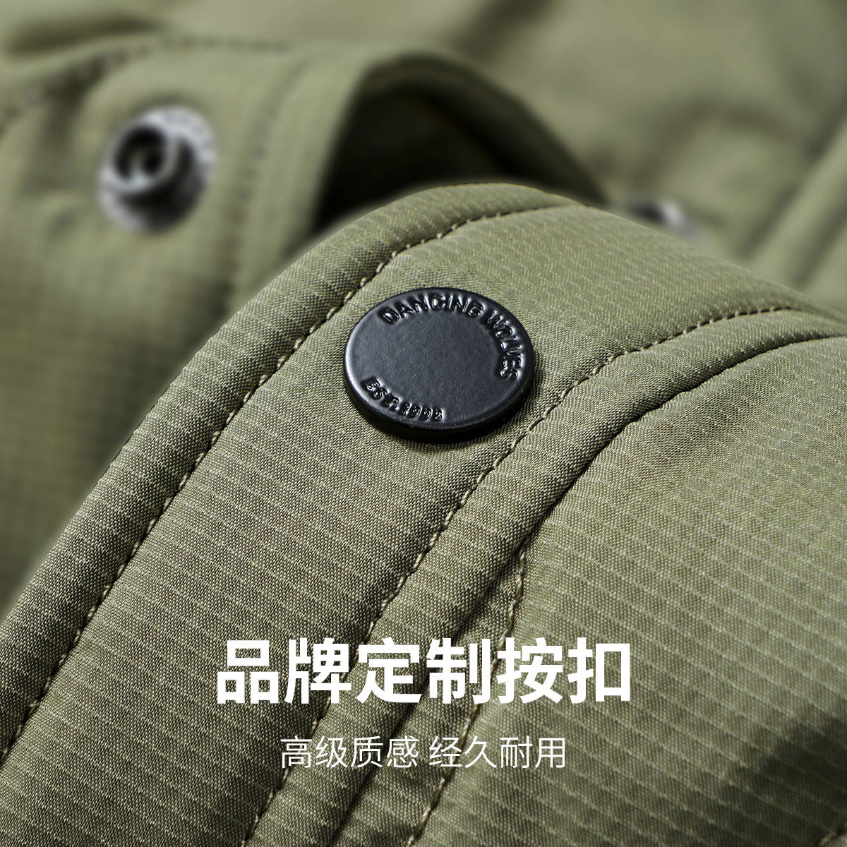 与狼共舞翻领羽绒服男保暖外套