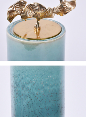 新中式陶瓷装饰器皿客厅电视酒柜装饰品摆件家居样板房间软装饰品