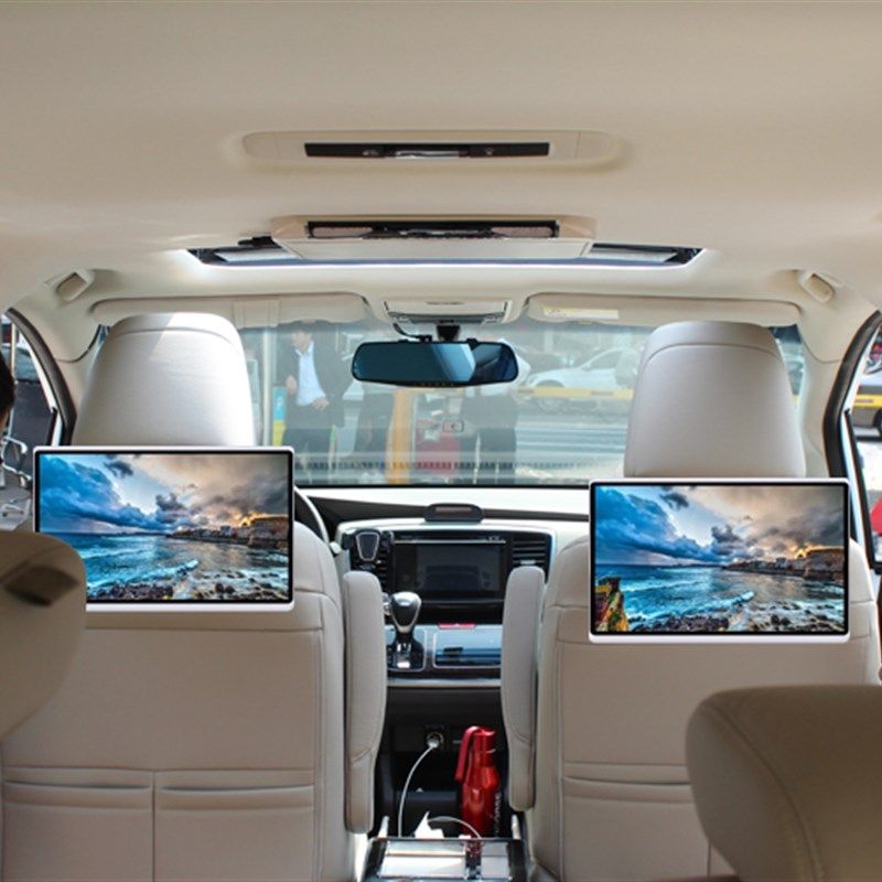 汽车载头枕显示屏后排高清显示器安卓系统影音手机投屏10寸12寸13 - 图2