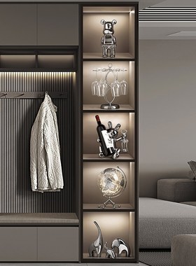 意式极简餐边柜红酒架装饰品摆件创意酒柜电视柜轻奢高级感酒杯架