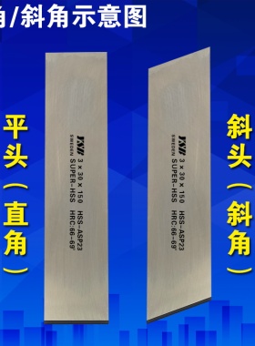 进口白钢刀条瑞典粉末钢进口高钴ASP23高硬度2/6/8/10/20mm车刀刚