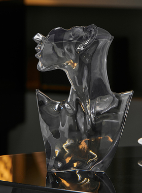 抽象艺术人像摆件轻奢客厅u酒柜玄关家居软装饰品办公室样板间摆