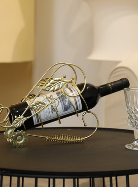 红酒架摆件轻奢客厅装饰品家居电H视酒柜玄关简约艺术欧式