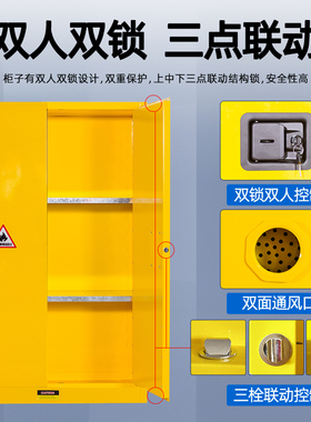 绍兴工业防爆柜危化品储存实验柜加仑柜毒麻柜气瓶柜化学品安全柜