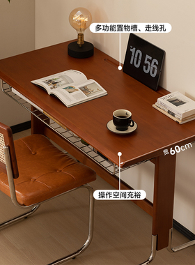 【小万家具】实木中古书桌复古小户型学习家用学生电脑桌办公桌