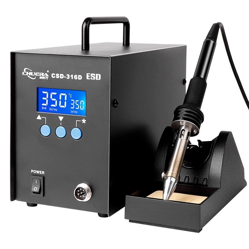 创时代316D高频涡流焊台智能可调温电烙铁320W大功率工业级拆焊台 - 图3