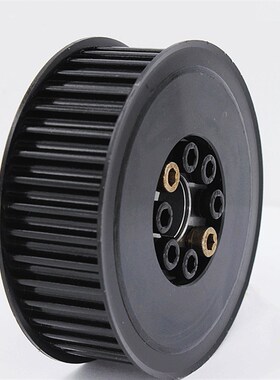 齿宽27/45号钢 免键涨紧套 同步轮8M60齿 选孔 直径152mm 皮带轮