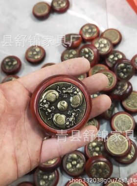紫檀木转钱手把件木质把玩按器转运珠把件木质文玩檀木转钱