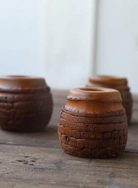 复古立香线香插香炉日式室内竹根手工文玩茶道香薰炉香座茶桌摆件