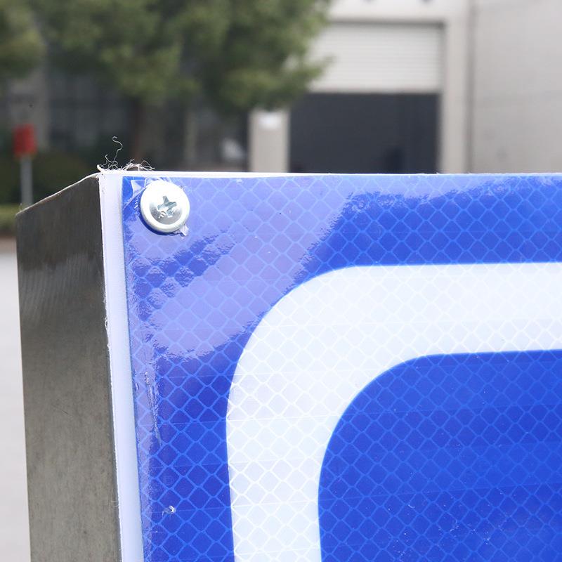 道路施工太阳能警示牌标识标志牌道路指挥减速慢行指示牌警示牌-图0