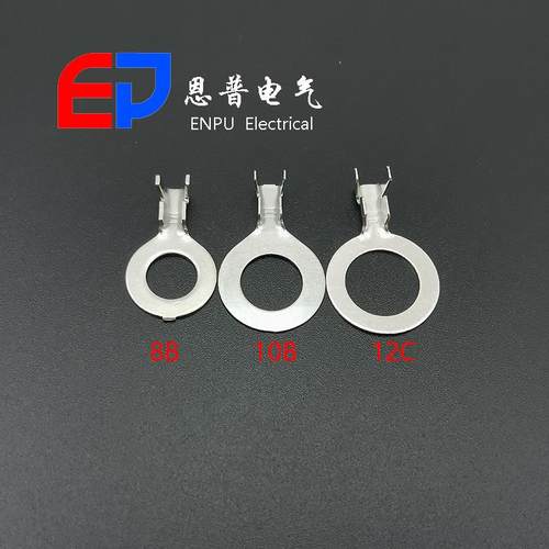 恩普O型接线端子铜鼻子接地片电源线螺牙灯具连接器配件DJ431-8B - 图1