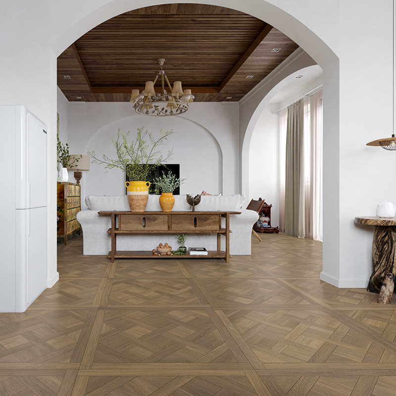 法式凡尔赛木纹砖法式客厅地砖80B0x800卧室房间拼花仿实木地板砖 - 图2