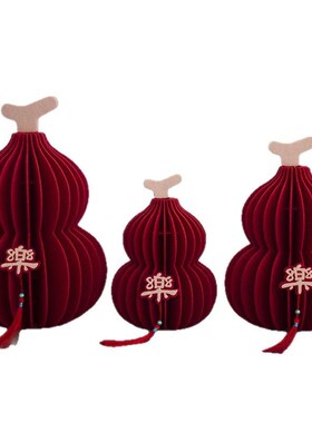 婚房客厅摆件布艺葫芦新年摆件z装饰布置新中式春节过年乔迁礼物