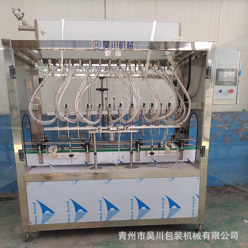 全自动直线自流灌装机白酒玻璃水车用尿素酱油醋水溶肥液体灌装机,淘宝优惠券,粉丝福利购,淘宝优惠卷