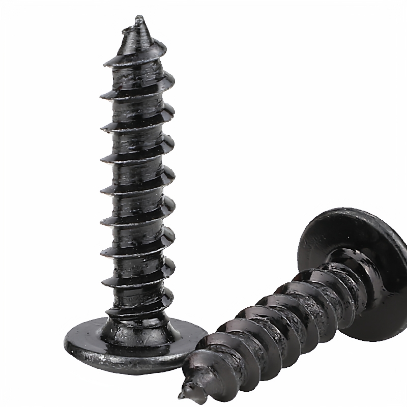 201不锈钢TA十字大扁头自攻黑色螺丝M2/M3/M4/M5蘑菇头伞头自攻螺 - 图1