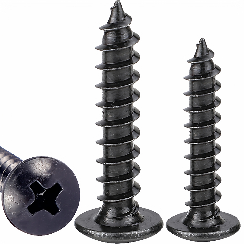 201不锈钢TA十字大扁头自攻黑色螺丝M2/M3/M4/M5蘑菇头伞头自攻螺 - 图3