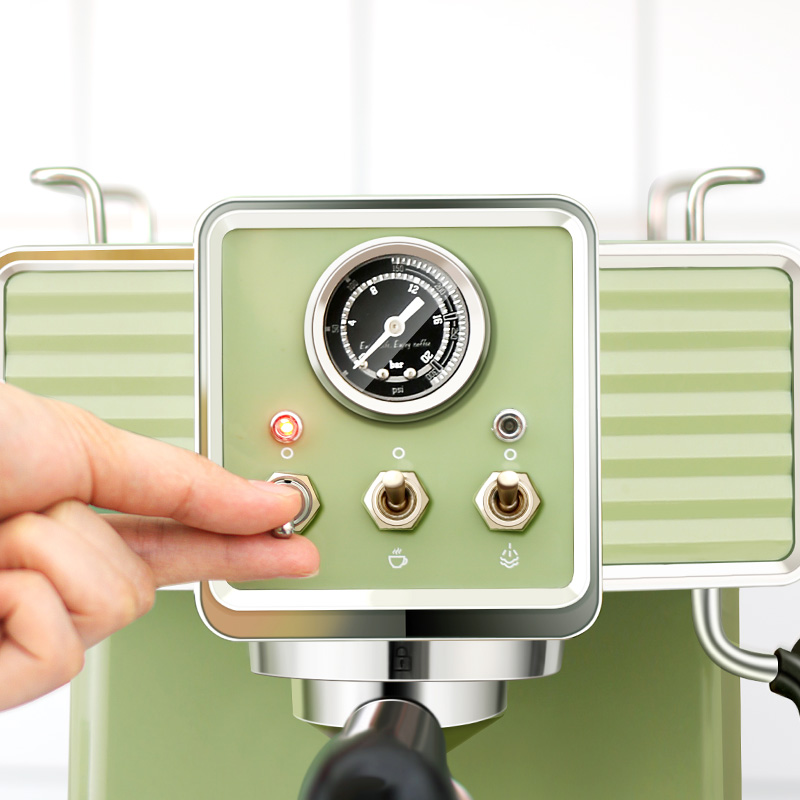 柏翠PE3690复古意式浓缩咖啡机家用小型全半自动15bar蒸汽打奶泡 - 图2