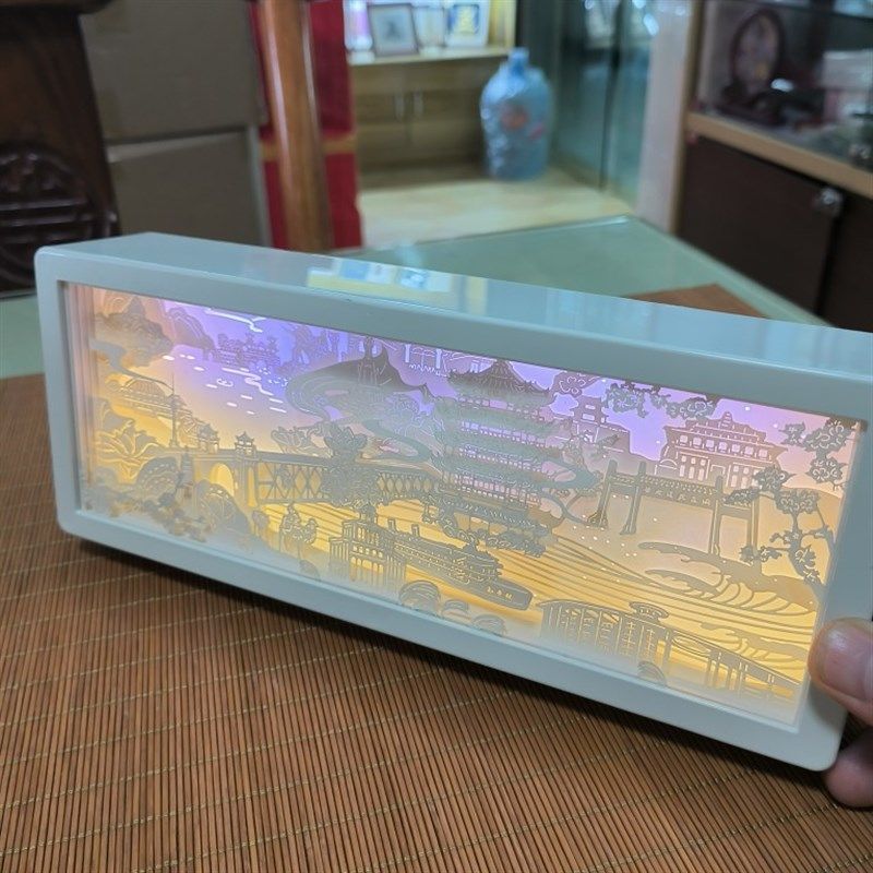 湖北武汉特色礼物文创黄鹤楼纸雕灯夜灯旅游纪念品商务会议伴手礼,淘宝优惠券,粉丝福利购,淘宝优惠卷