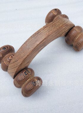 鸡翅木按器鸡翅木四轮月球车滚轮按器木质按轮四滚轮腿部
