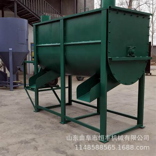 河北卧式饲料搅拌机草粉肥料大中小型搅拌机拌料机混合机混料机 - 图2