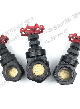 Z15T-10/16铸铁丝扣闸阀 铜杆铜芯铁闸阀 水管开关闸门4分6分1寸