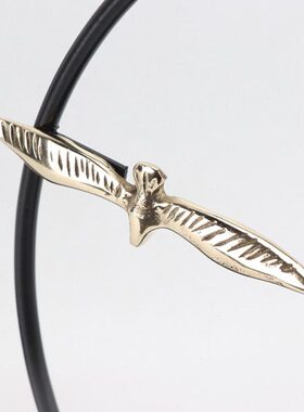 现代新中式毛笔架摆件禅意书房笔挂件书桌办公室简约家居软装饰品