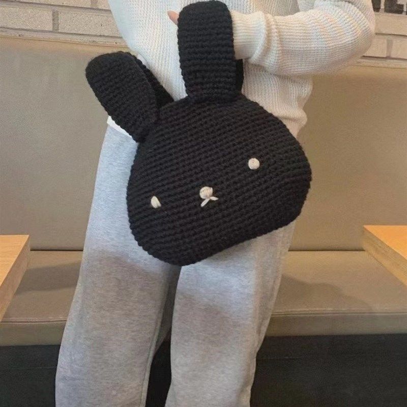 解闷手工编织diy材料包兔年背包毛线钩针小兔子肩手提包送女友,淘宝优惠券,粉丝福利购,淘宝优惠卷