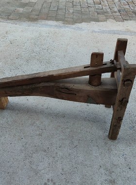 民俗老物件饸饹机老式压面条y机挂面压床农家院复古摆件农耕饰品