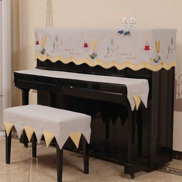 儿童卡通钢琴罩半罩防尘罩盖布公主布艺简约男孩立式钢琴套全罩,淘宝优惠券,粉丝福利购,淘宝优惠卷
