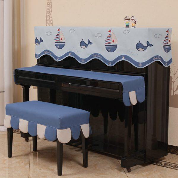 儿童卡通钢琴罩半罩防尘罩盖布公主布艺简约男孩立式钢琴套全罩,淘宝优惠券,粉丝福利购,淘宝优惠卷