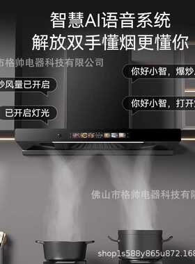 新款三腔爆吸抽油烟机家用厨房大吸力脱排油烟机一件起批直销