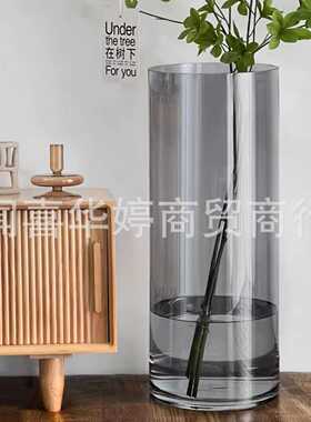 特大号落地花瓶406050厘米养南天竹的专用花瓶插花瓶超大号玻璃瓶