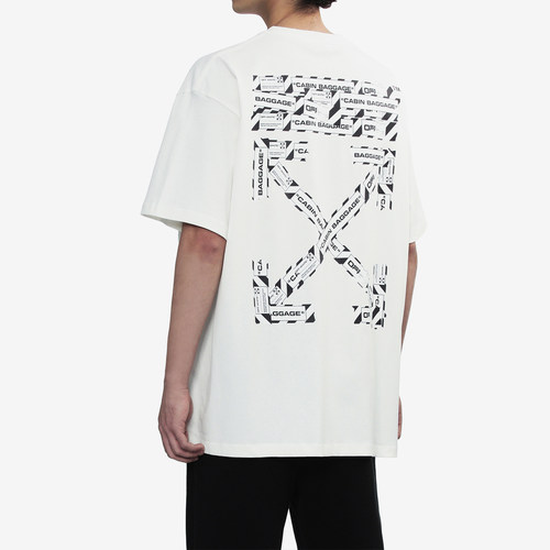 OFF-WHITE™ 情侣装新款中长款短袖T恤半袖 - 图1