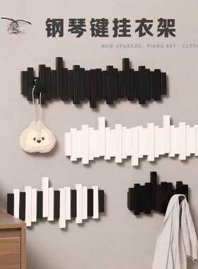 强力不掉实木钢琴键挂衣架免打孔Coat hook behind the door