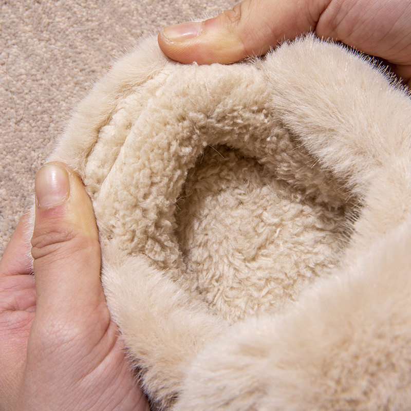 新款包跟室内家居厚底防滑可爱毛绒棉鞋小熊毛毛棉拖童鞋秋冬,淘宝优惠券,粉丝福利购,淘宝优惠卷