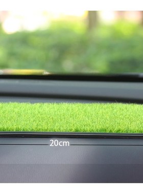 创意清新防真草坪木托 讬盘摆件田园风G室内摆台居家装饰汽车防滑