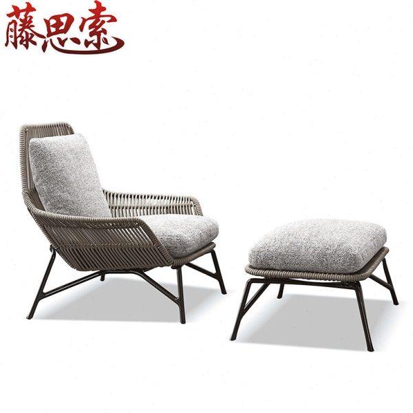 户外沙发藤编软装创意家具藤沙发单人北欧现代阳台花园单人沙发椅,淘宝优惠券,粉丝福利购,淘宝优惠卷