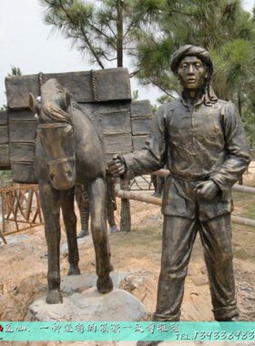 玻璃钢马景观帮仿定制动物雕塑古道铸大型铜马茶雕塑雕像铜园林