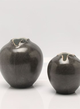 新中式现代轻奢客厅创意陶瓷简约花器摆I件电视柜玄关酒柜花瓶摆