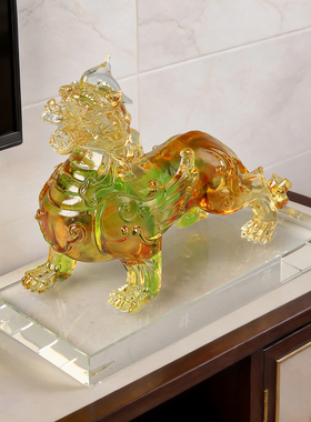 古东东招财琉璃貔貅摆件乔迁礼