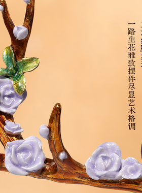 琉璃福鹿摆件客厅电视柜乔迁送礼