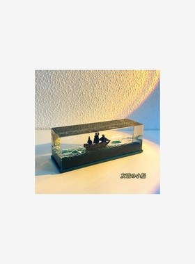 万里阳光号海贼船游轮流t体漂流瓶桌面摆件永不沉没翻船生日礼物