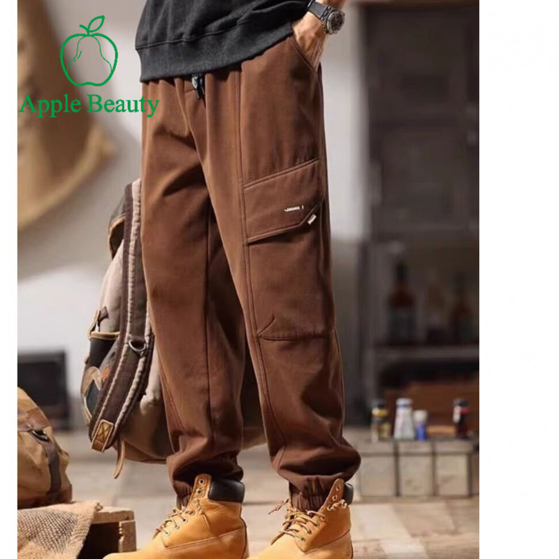 2025春秋休闲工装裤男美式大口袋束脚裤潮牌宽松运动百搭哈伦长裤,淘宝优惠券,粉丝福利购,淘宝优惠卷