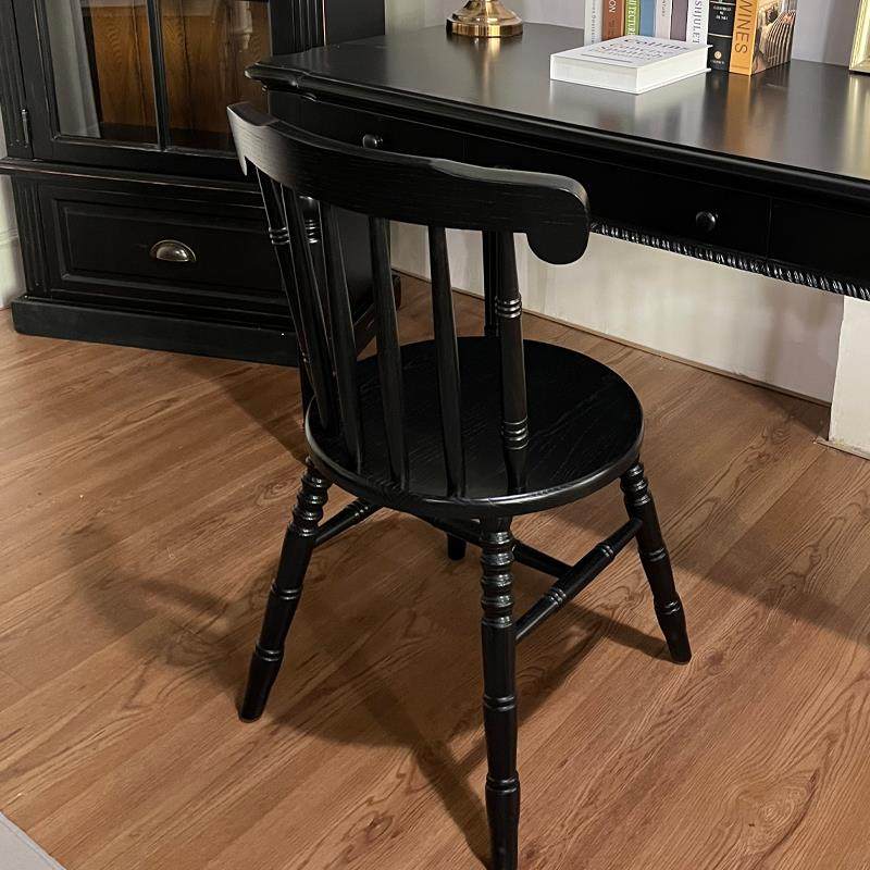 K8法式中古餐椅艾莎椅复古实木餐椅餐厅原木椅子家用休闲书房书桌,淘宝优惠券,粉丝福利购,淘宝优惠卷